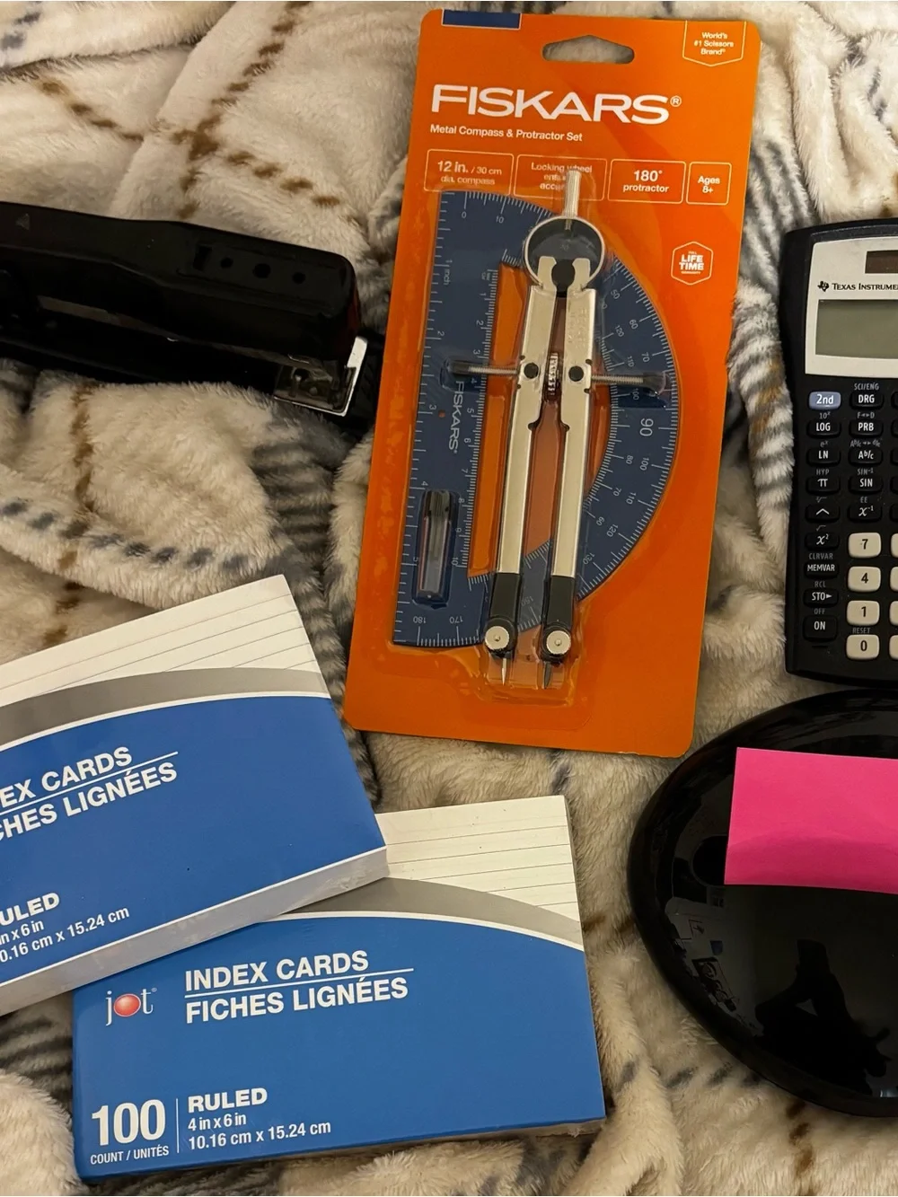 Mixed Stationery Bundle with Blue Tile Clipboard & Whiteboard